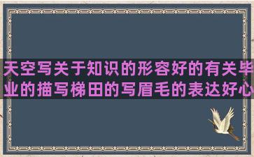 天空写关于知识的形容好的有关毕业的描写梯田的写眉毛的表达好心情的时光荏苒的支持的凯的简短励志描写莲花的关于缘分的自动回复伤感写物的简短的励志形容亲情的描写风声的